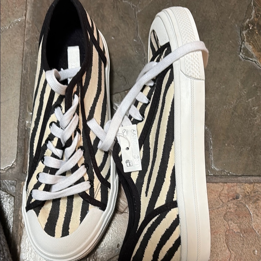 H&M Zebra Print Athletic Shoes